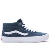 Vans Skate Grosso Mid Pig Wildleder - Blau/Weiß