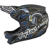 Troy Lee D4 Carbon Rennhelm - Blauer Augapfel in limitierter Auflage