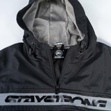 Stay Strong Reflektierende Streifen -Viertel -Zip -Jacke - Schwarz