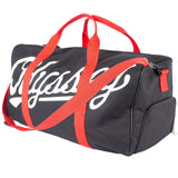 Odyssey Slugger -Duffle -Tasche - schwarz mit roten Gurten