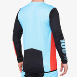 100% R -Core X Race Jersey - Fluo Red/Schwarz