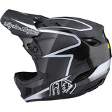 Troy Lee D4 Carbon Rennhelm - Linien/Schwarz/Grau