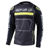 Troy Lee Sprint Race Jersey kommt herein - Schwarz/Grün