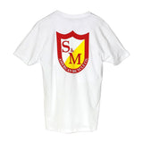 S&M T -shirt classica scudo - bianco