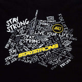 Stay Strong Kritzle Long Sleeve T -Shirt - Schwarz