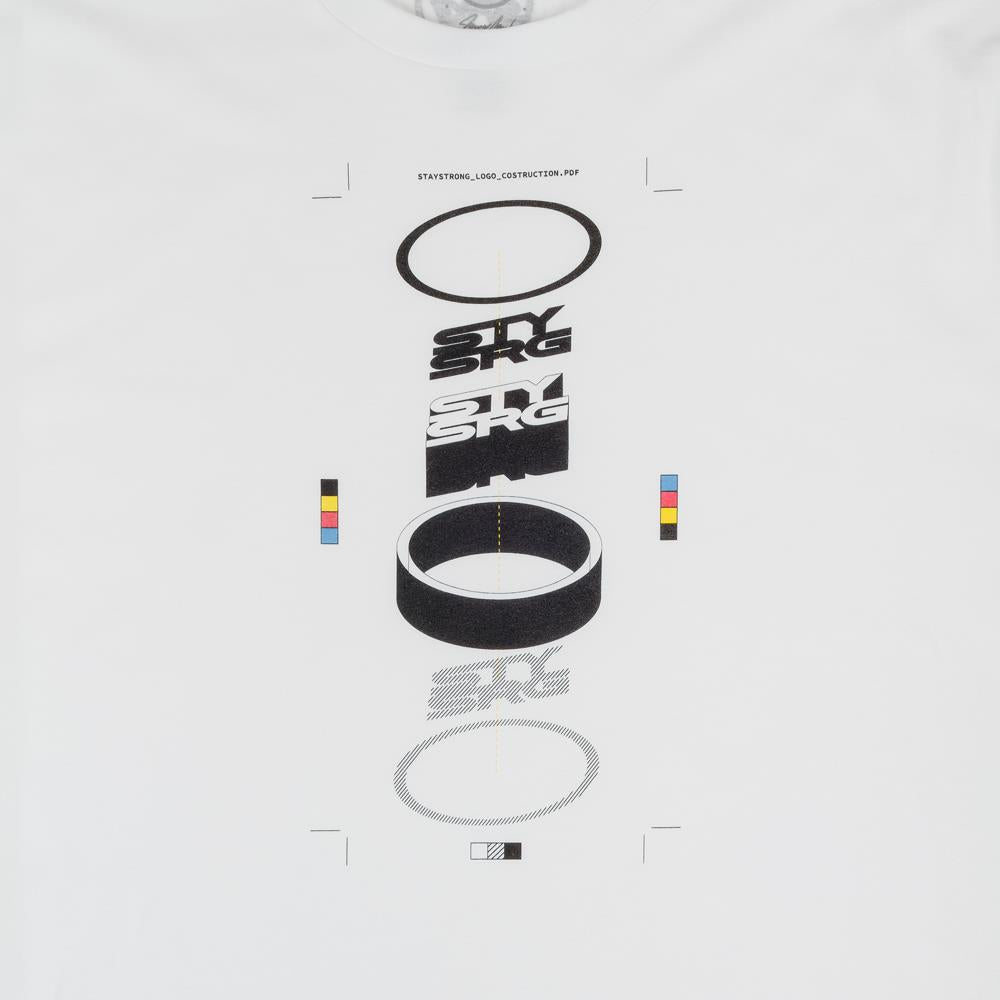 Stay Strong X Jonny Mole Construction T -shirt - Bianco