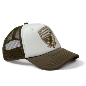 Quelle Eagle Trucker Hut - Olive/Weiß