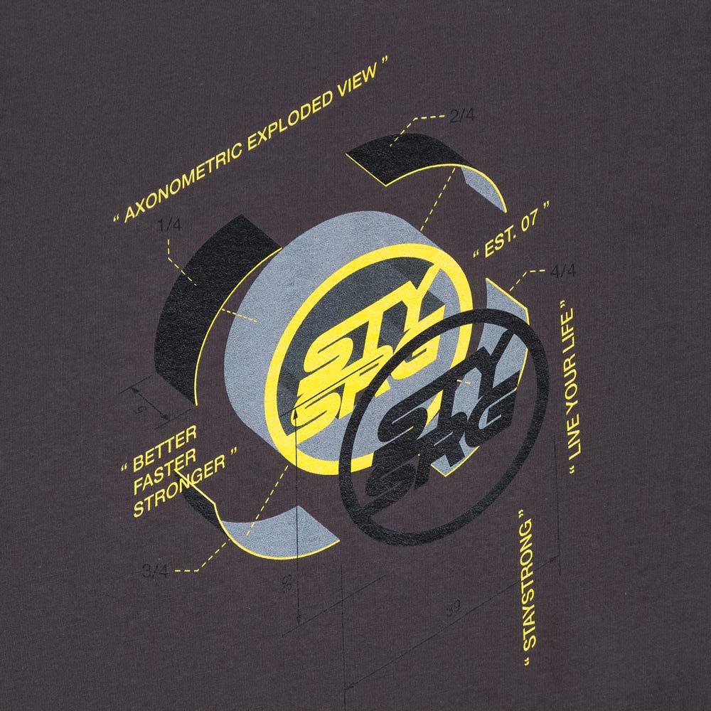 Stay Strong X Jonny Mole Exploched T -shirt - Asphalt