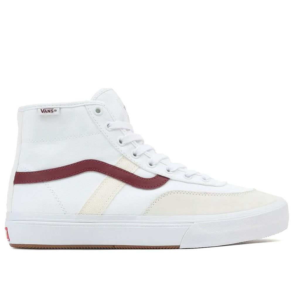 Vans Crockett hoch - weiß/rot