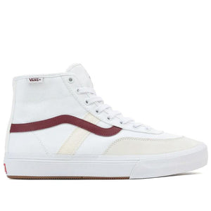 Vans Crockett hoch - weiß/rot