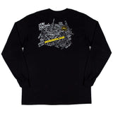 Stay Strong Kritzle Long Sleeve T -Shirt - Schwarz
