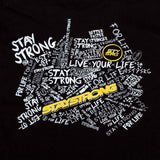 Stay Strong Kritzle Langarm Youth T -Shirt - Schwarz