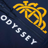 Odyssey Anorak -Jacke mit Halbmonogramm - blau mit Gold und Weiß