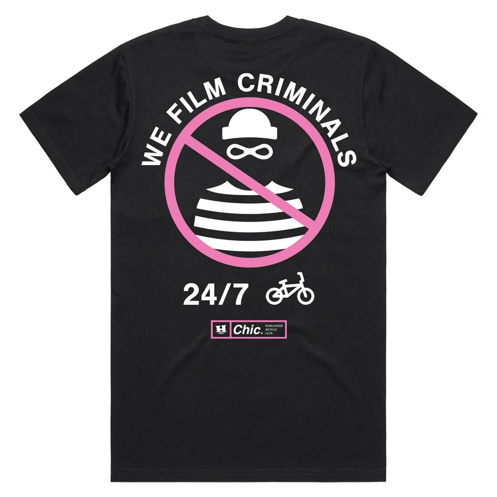 Chic x Help 'We Fil Criminals' T-shirt - Black