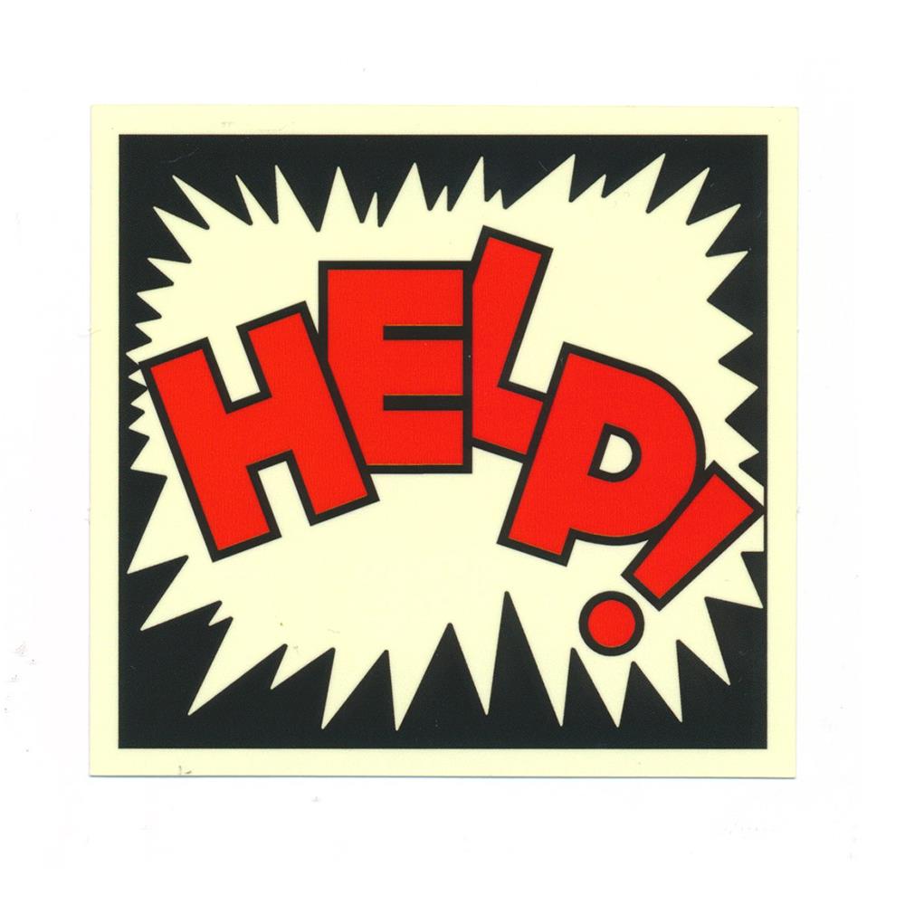Help Boom Sticker