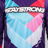 Stay Strong Chevron Race Trikot - lila