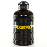 Stay Strong Wort Kanisterflasche - Schwarz/ Gelb