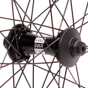 Cult Crew / Stranger Crux XL Custom Front Wheel - Matt Black
