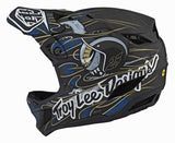 Troy Lee D4 Carbon Rennhelm - Blauer Augapfel in limitierter Auflage