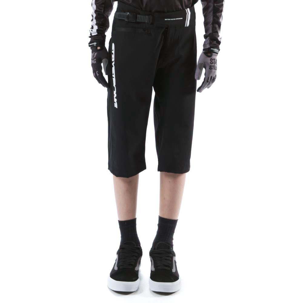 Stay Strong Youth V2 Race Shorts - Schwarz/Weiß