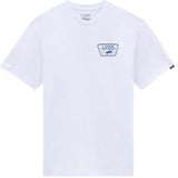 Vans T -shirt full patch - bianco/vero blu