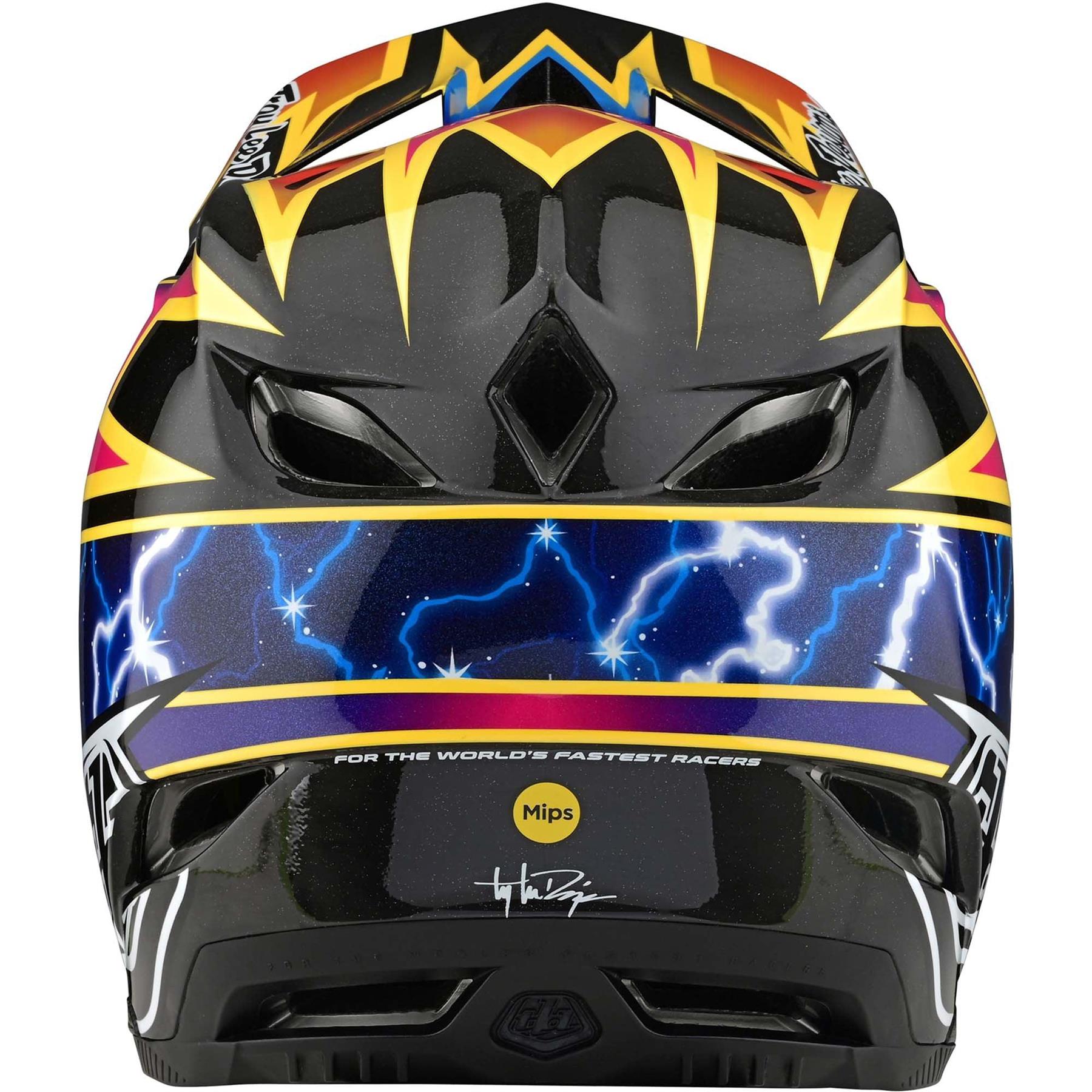 Troy Lee D4 Carbon Race Helmet - Lightning/Black