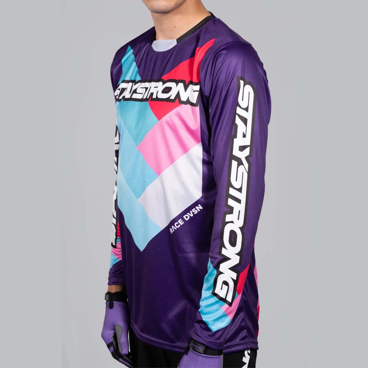Stay Strong Chevron Race Trikot - lila