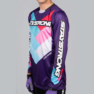 Stay Strong Chevron Race Trikot - lila