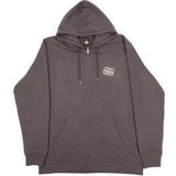 BSD ZIP -up -Hoodie aus zweiter Streik - Graphit