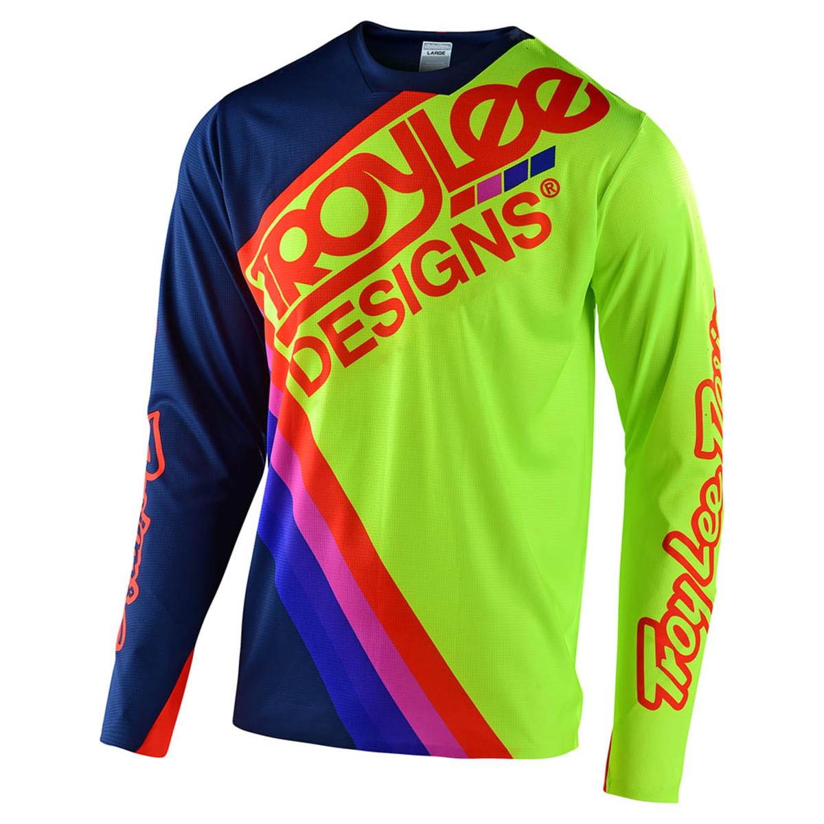 Troy Lee Sprint Ultra Tilt Race Jersey - Navy/Flo Yellow
