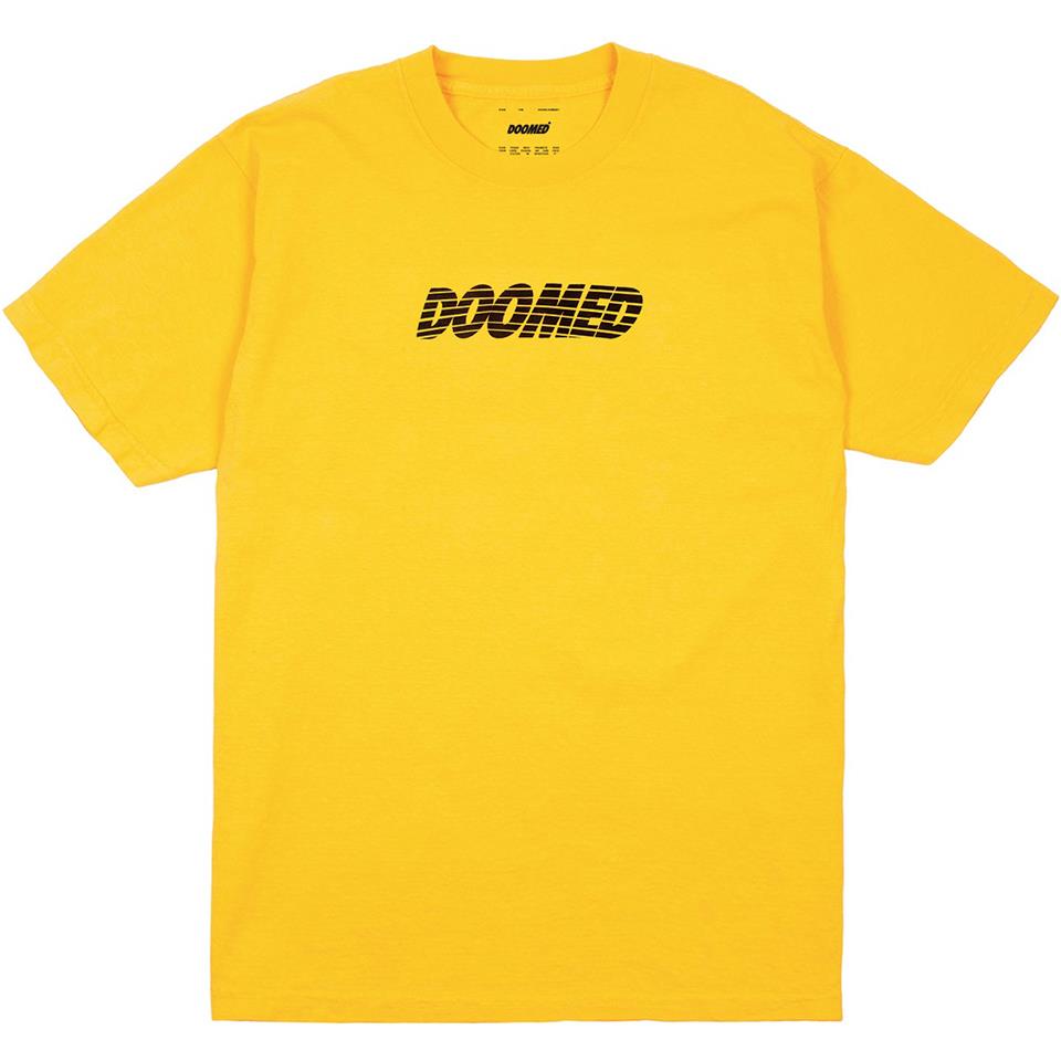 Doomed Rissen T -Shirt - Gelb