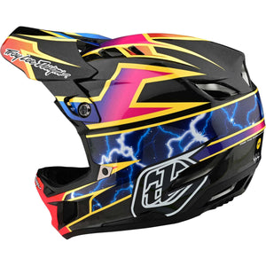 Troy Lee D4 Carbon Race Helmet - Lightning/Black