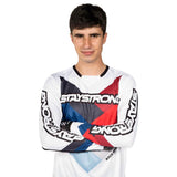 Stay Strong Chevron Race Jersey - Bianco