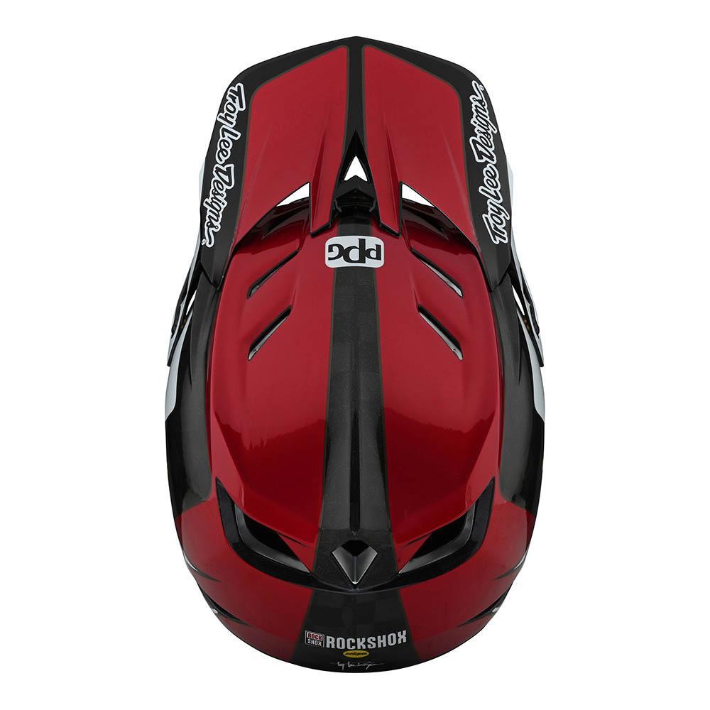 Troy Lee D4 Carbon Race Helmet - Corsa Sram Red