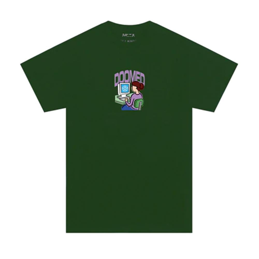 Doomed Clip Art T -Shirt - Grün