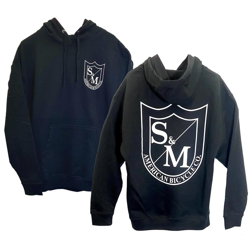 S&M Zwei Schild Hoodie - Schwarz