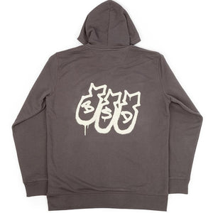 BSD ZIP -up -Hoodie aus zweiter Streik - Graphit