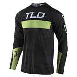 Troy Lee Sprint Ultra Race Jersey - Schmutz Schwarz/Glo grün