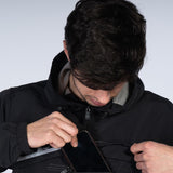 Stay Strong Reflektierende Streifen -Viertel -Zip -Jacke - Schwarz