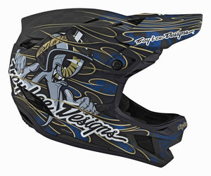 Troy Lee D4 Carbon Race Helmet - Limited Edition Blue Eyeball