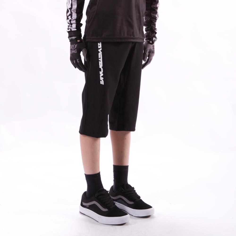 Stay Strong Youth V2 Race Shorts - Schwarz/Weiß