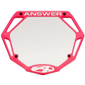 Answer 3D Race Number Plate