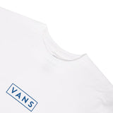 Vans Klassisch einfach Box T -Shirt - Weiß/wahres Blau