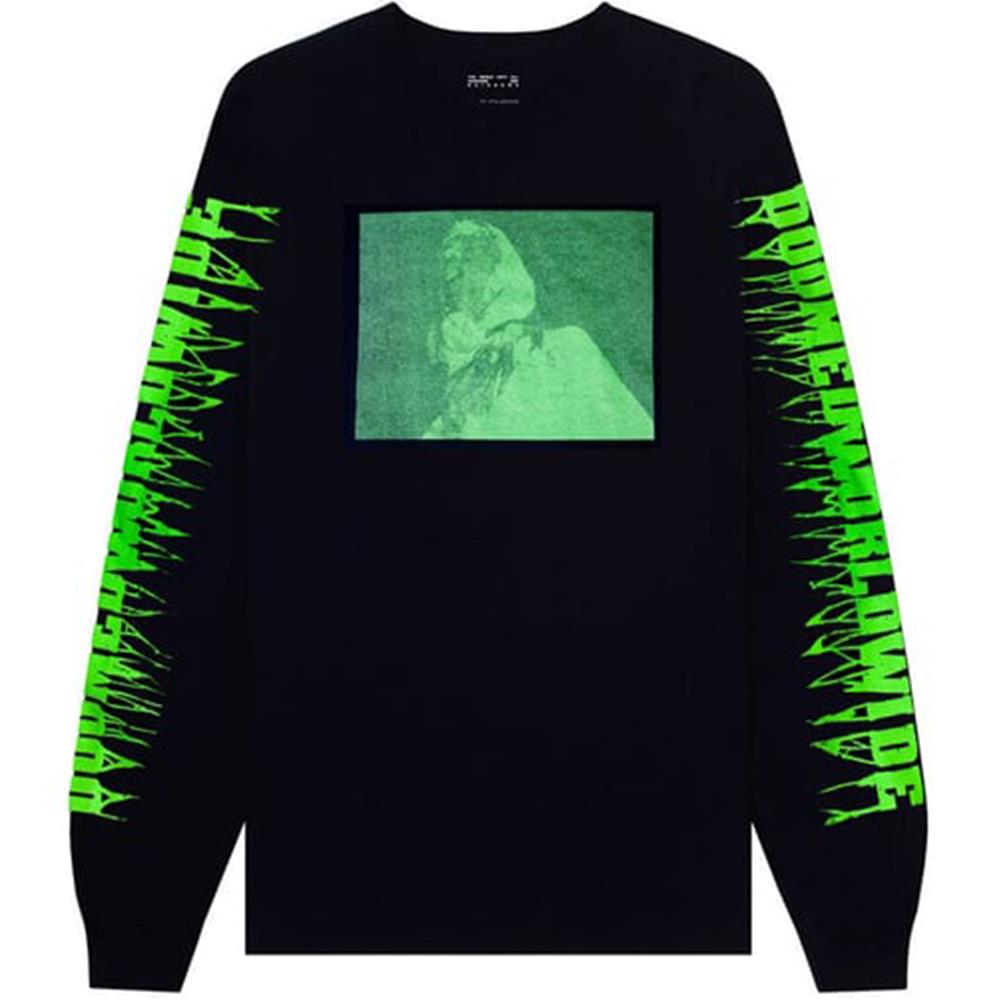 Doomed Gib das Langarm -T -Shirt auf - Schwarz