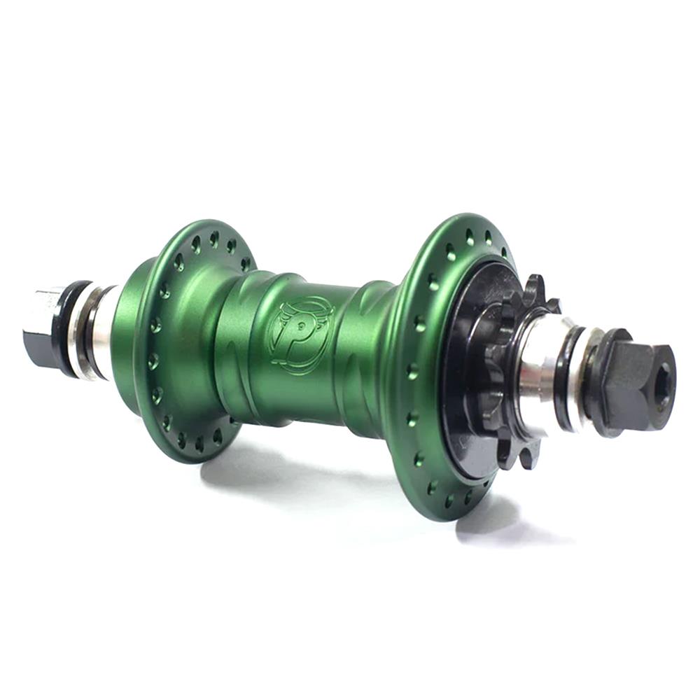Profile Mini Male Rear 14mm Cassette Hub - Limited Edition Halahan Matt Green/ RHD