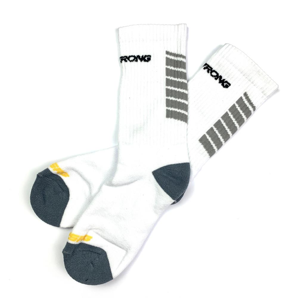 Stay Strong Chevron Socken - weiß