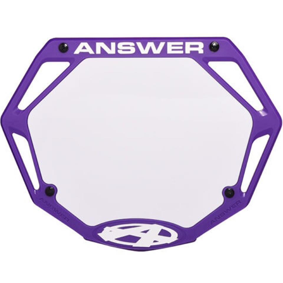 Answer 3D Race Number Plate