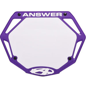 Answer 3D Race Number Plate