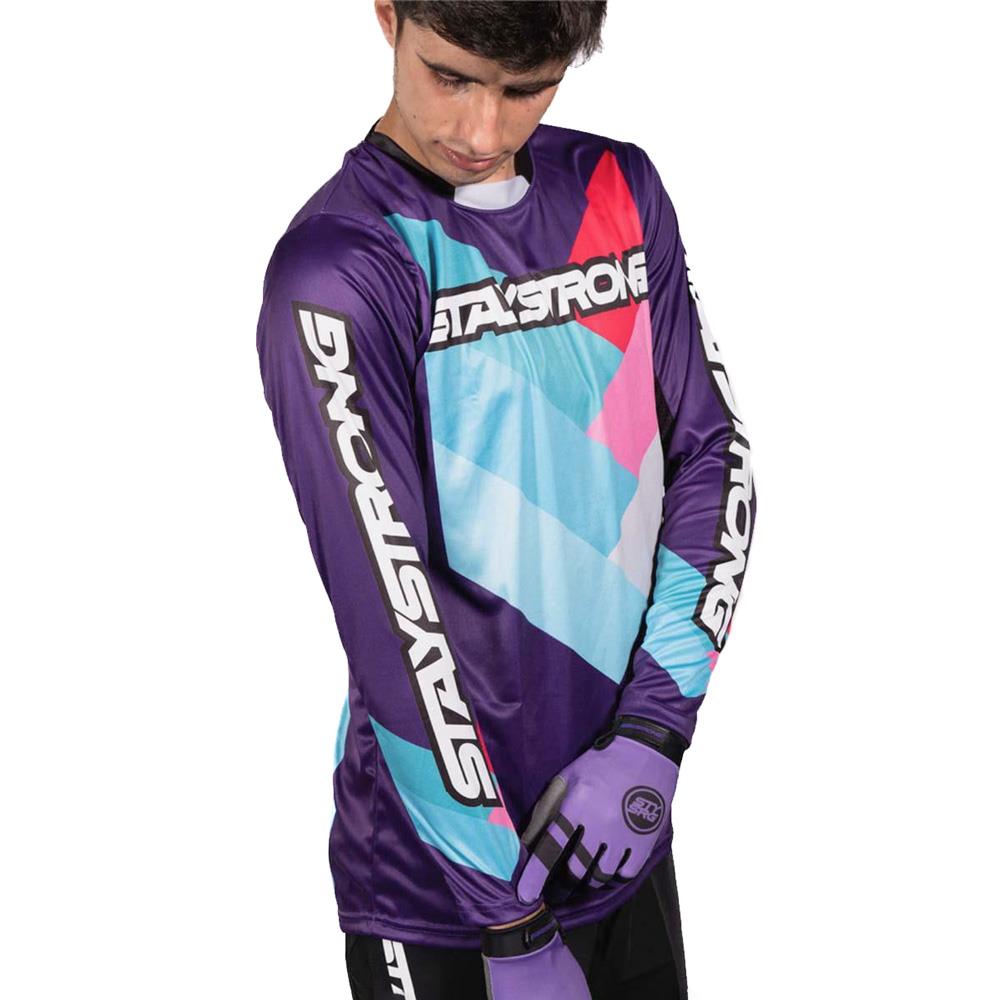 Stay Strong Chevron Race Trikot - lila