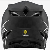 Troy Lee D4 Carbon Rennhelm - Stealth Schwarz/Silver